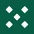 Kaikkipelit-logo: vihreä noppa ja viisi vaaleaa vinoneliötä.